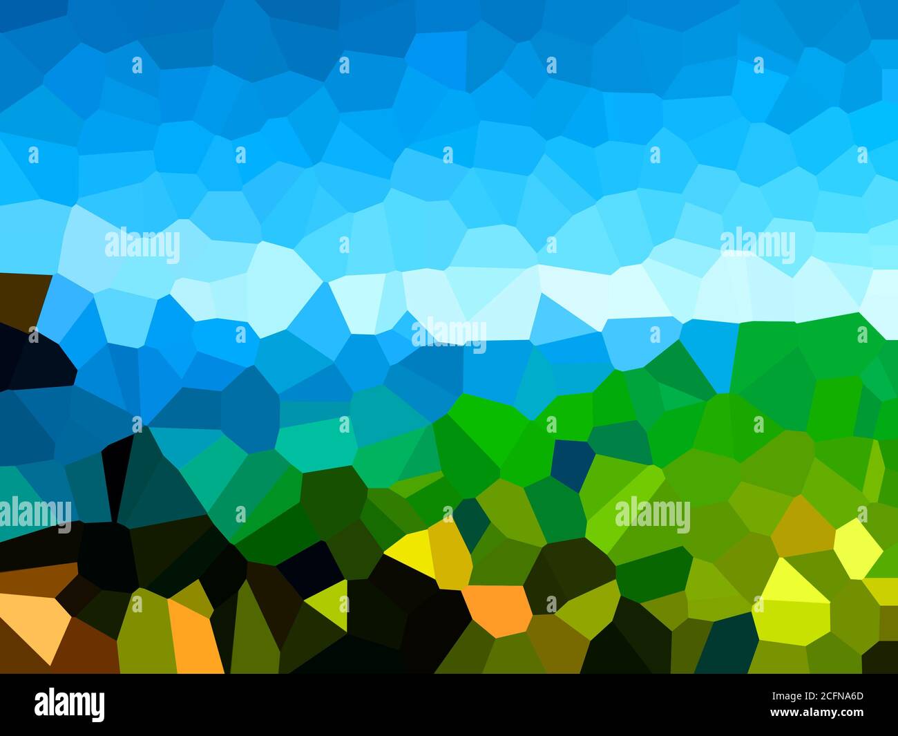 Illustration of Pixels pattern with various bright colors creates an ...