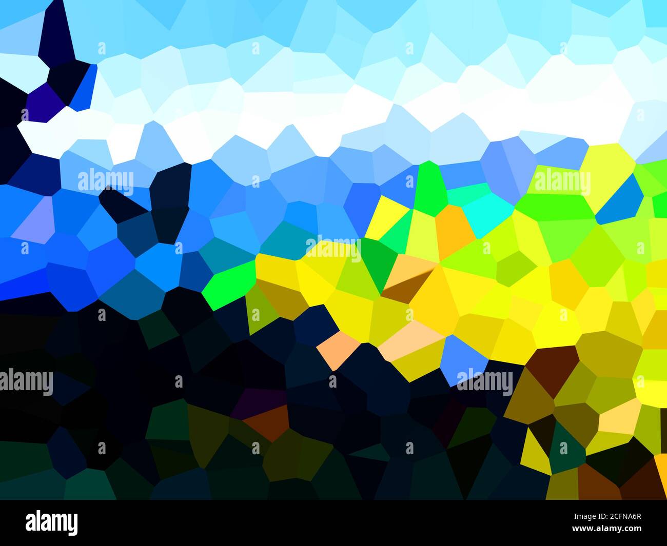 Illustration of Pixels pattern with various bright colors creates an ...