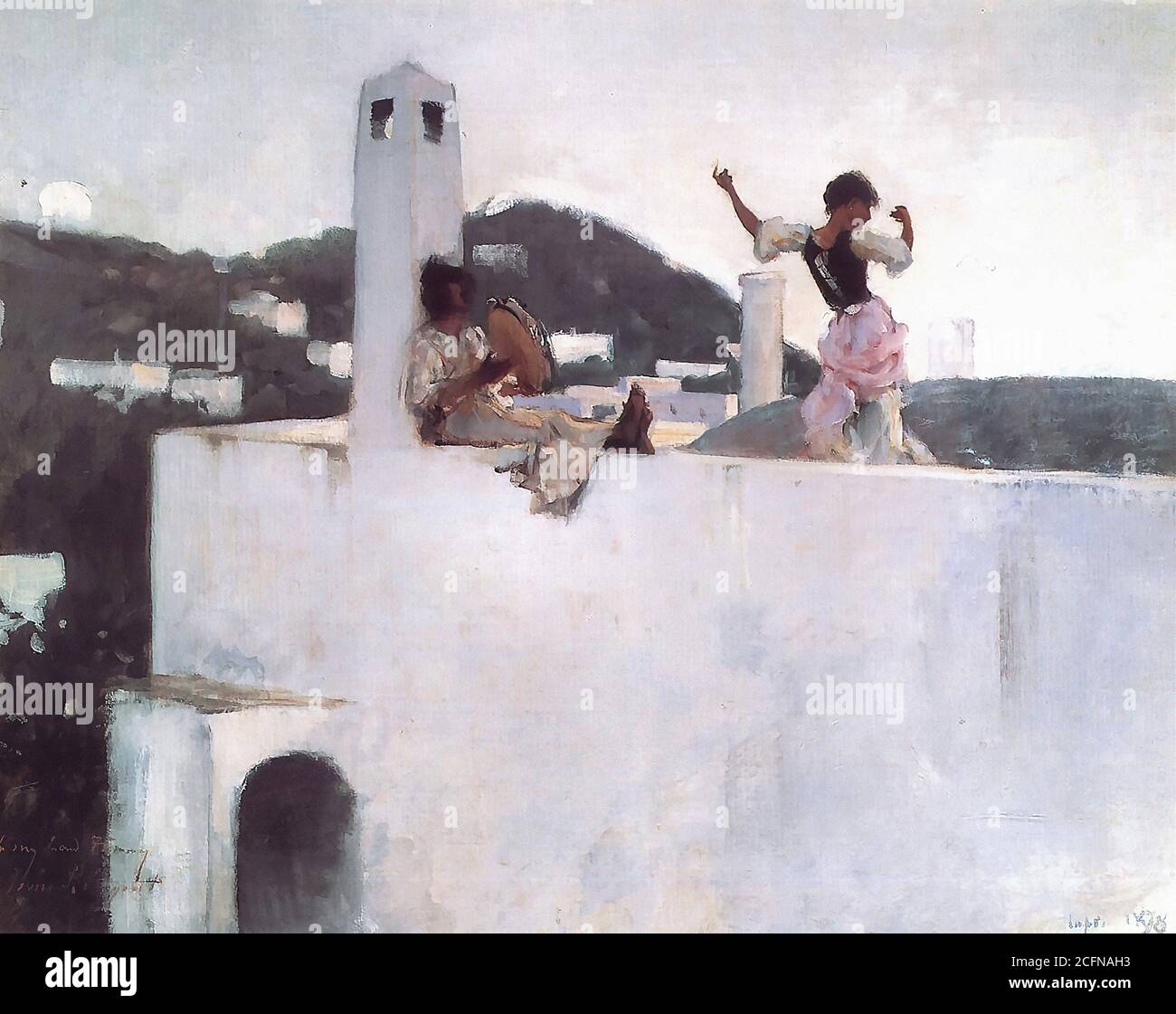 Sargent John Singer - Capri - British School - 19th  Century Stock Photo