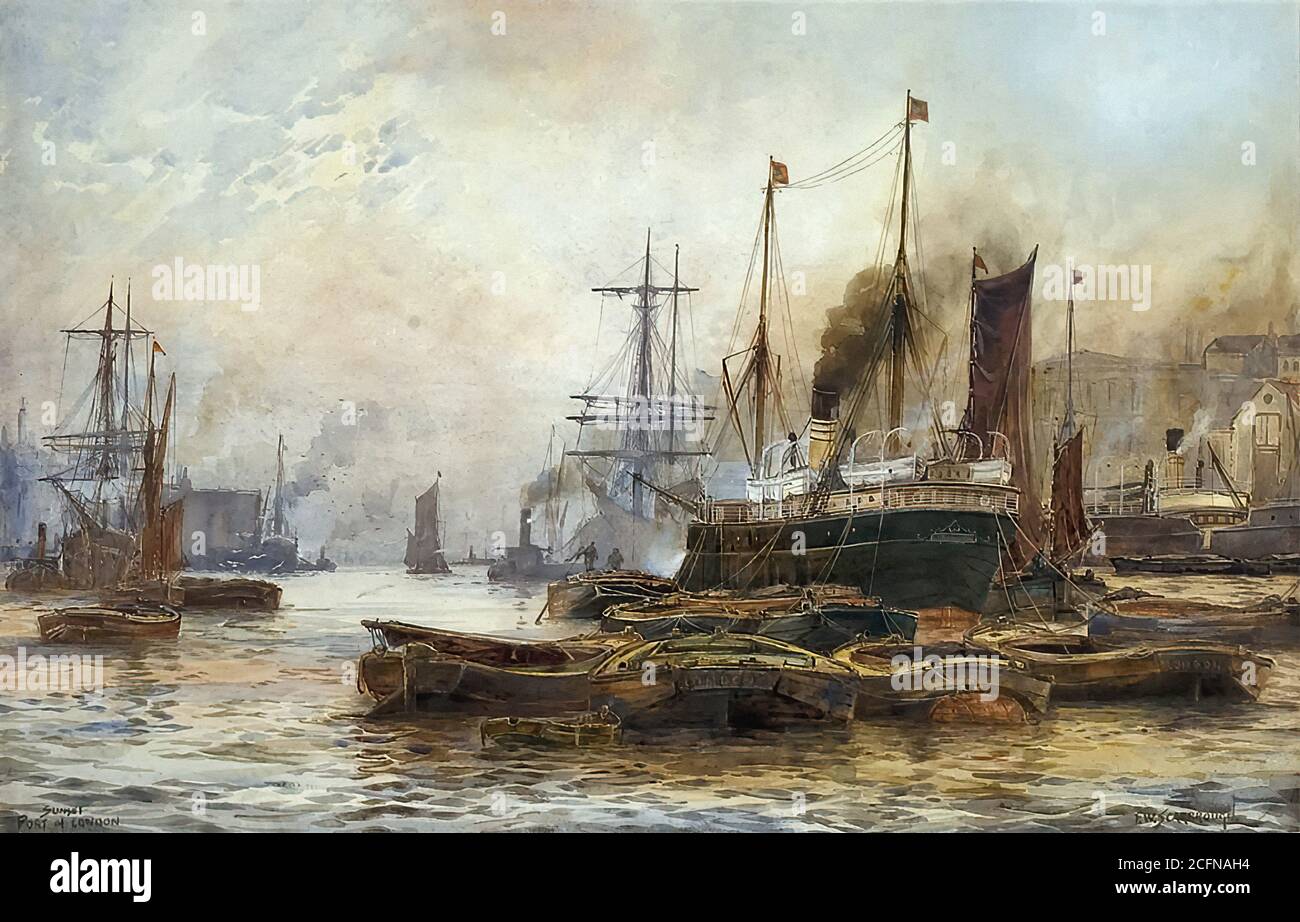London port 19th century hi-res stock photography and images - Alamy