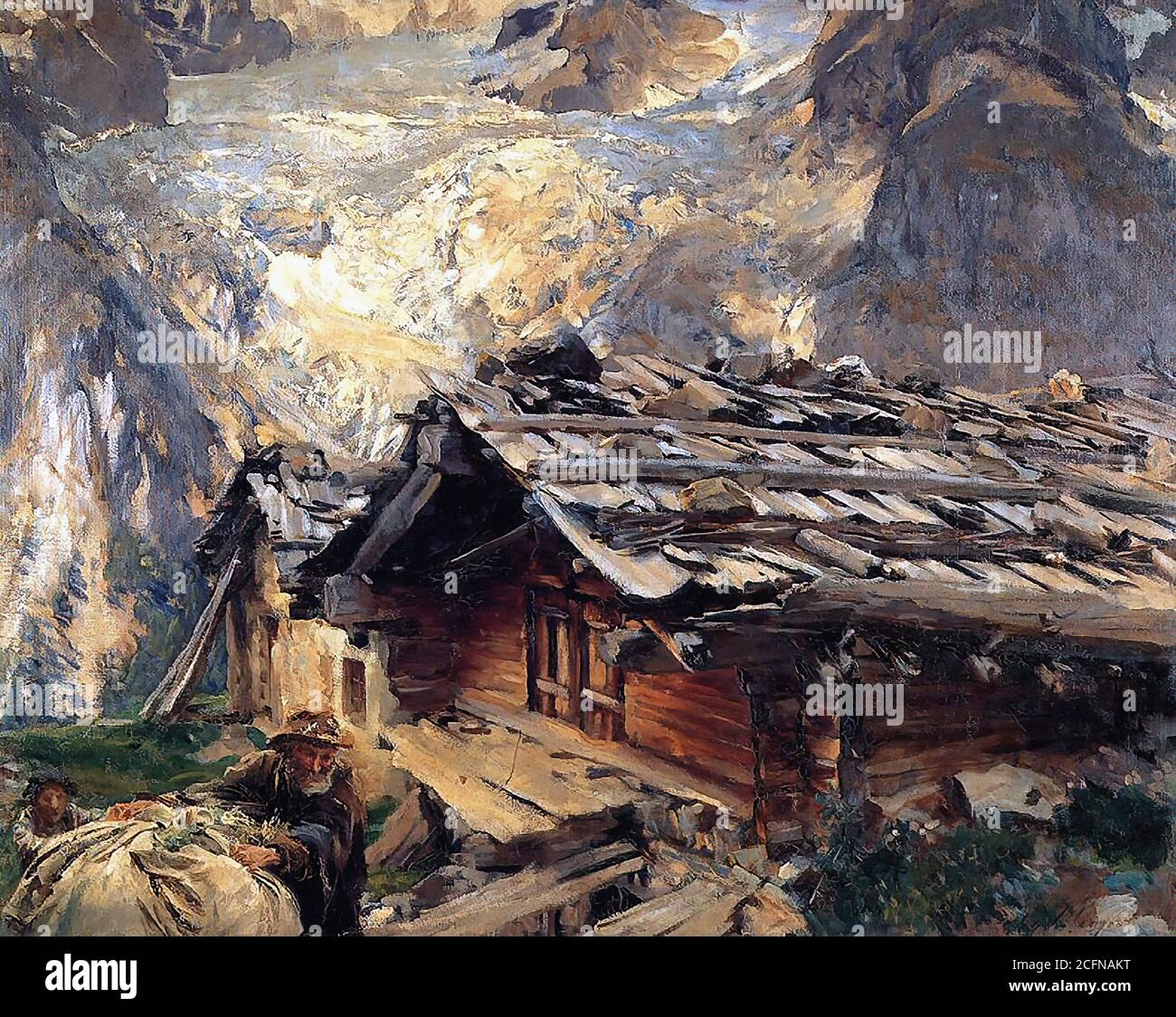 Sargent John Singer - Brenva Glacier - British School - 19th  Century Stock Photo
