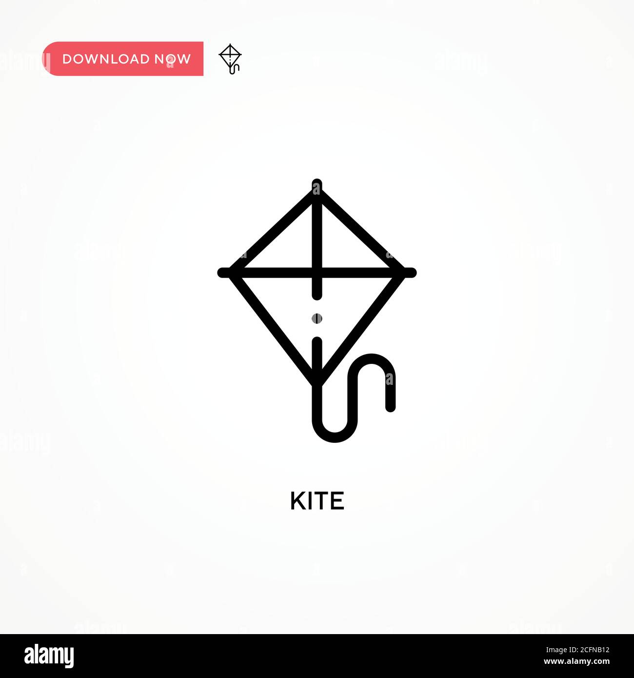 Kite vector icon. Modern, simple flat vector illustration for web site ...