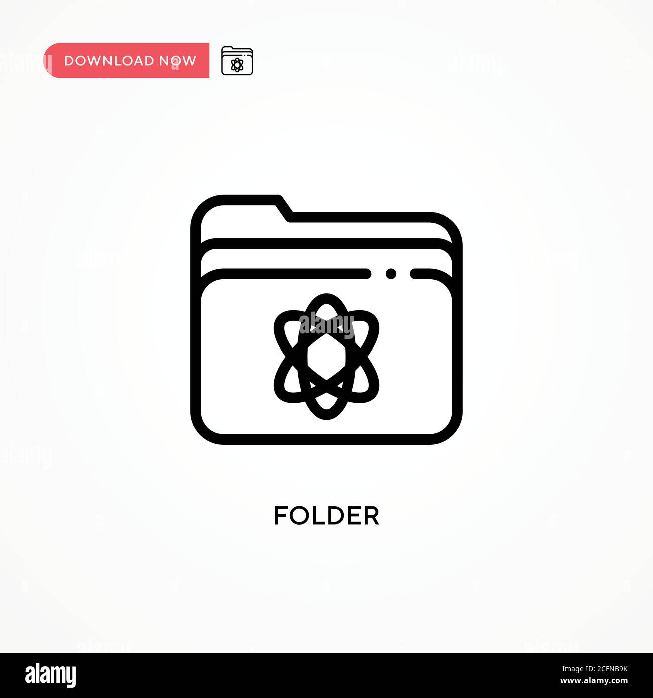 Folder vector icon. Modern, simple flat vector illustration for web ...