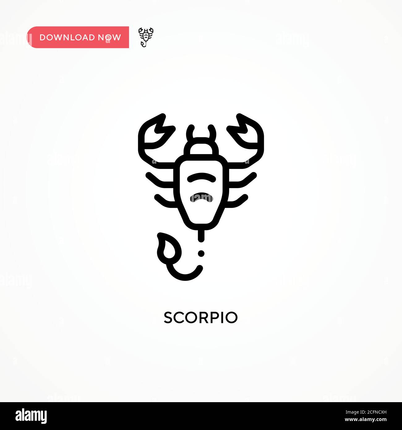 Scorpio vector icon. Modern, simple flat vector illustration for web ...