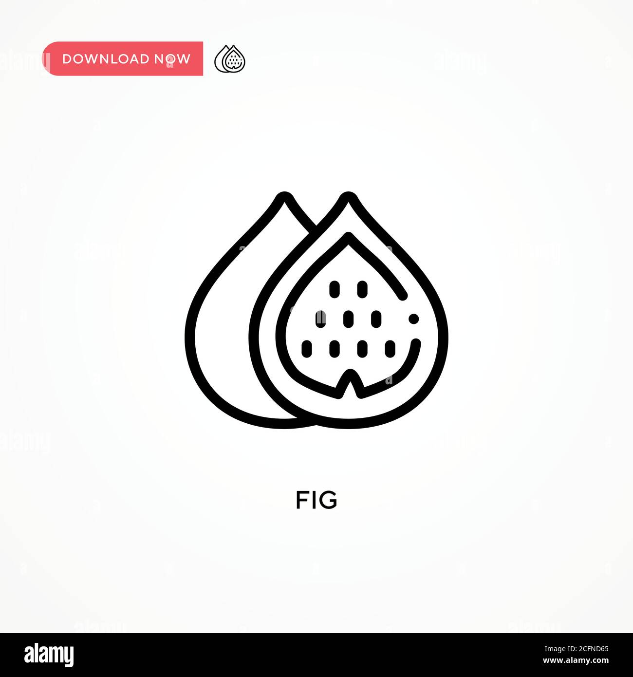 Fig vector icon. Modern, simple flat vector illustration for web site ...