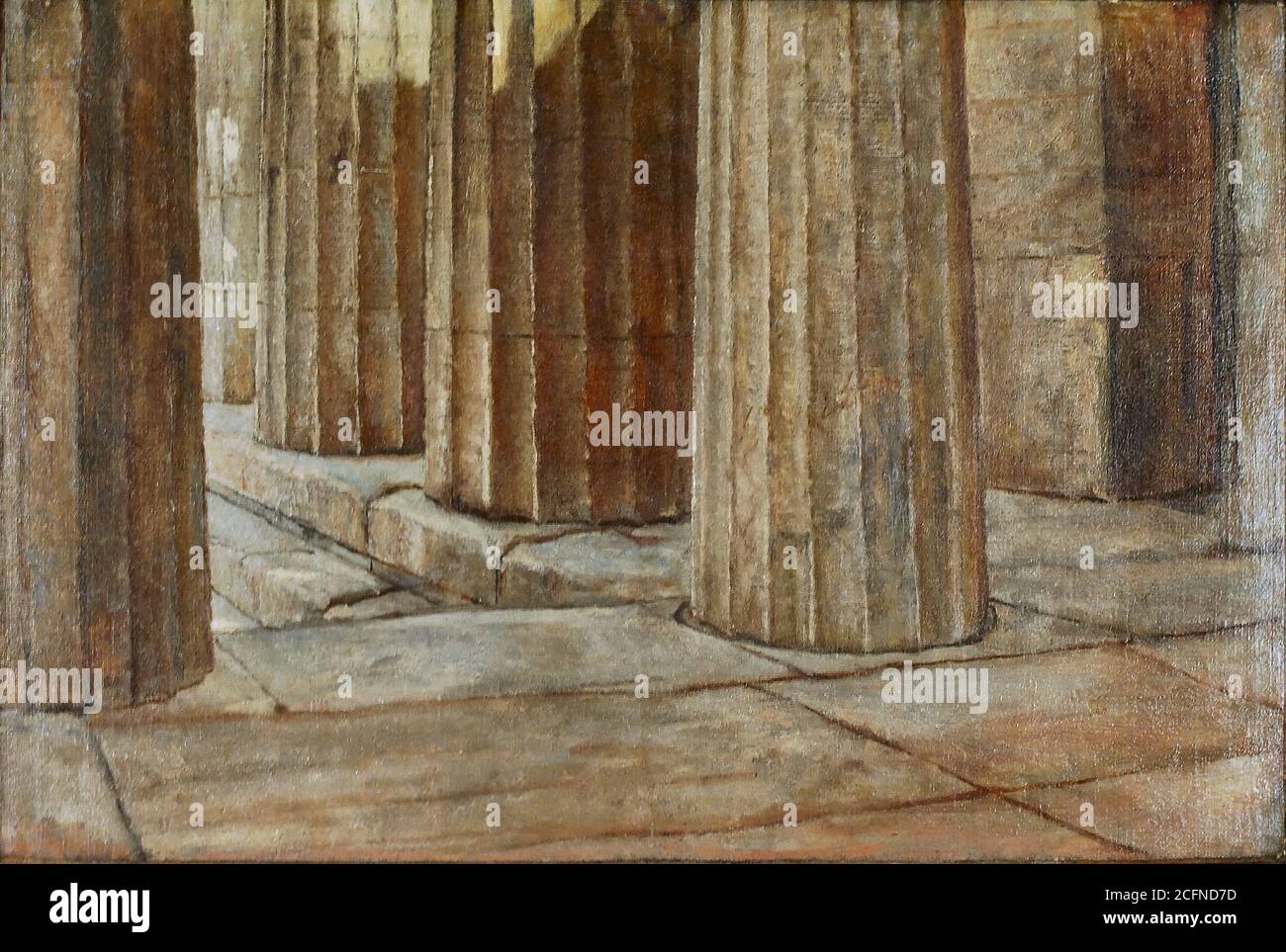 Richmond William Blake - a Study of Columns - British School - 19th ...