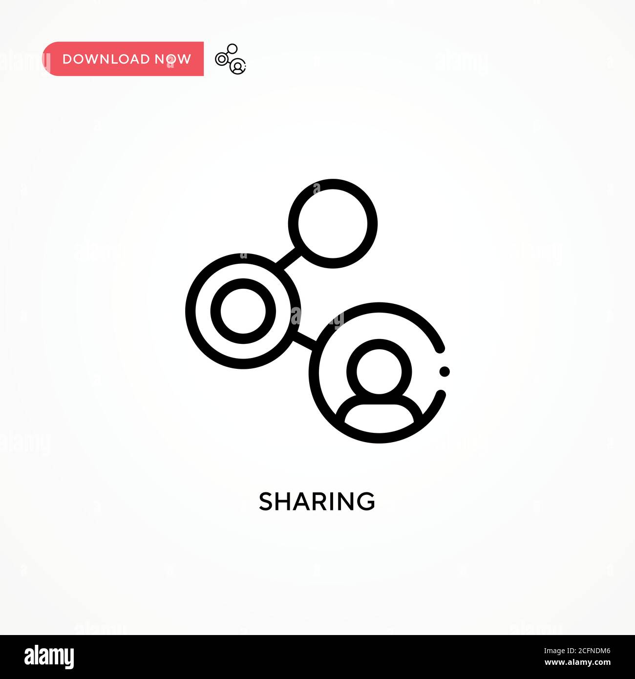 Sharing vector icon. Modern, simple flat vector illustration for web ...