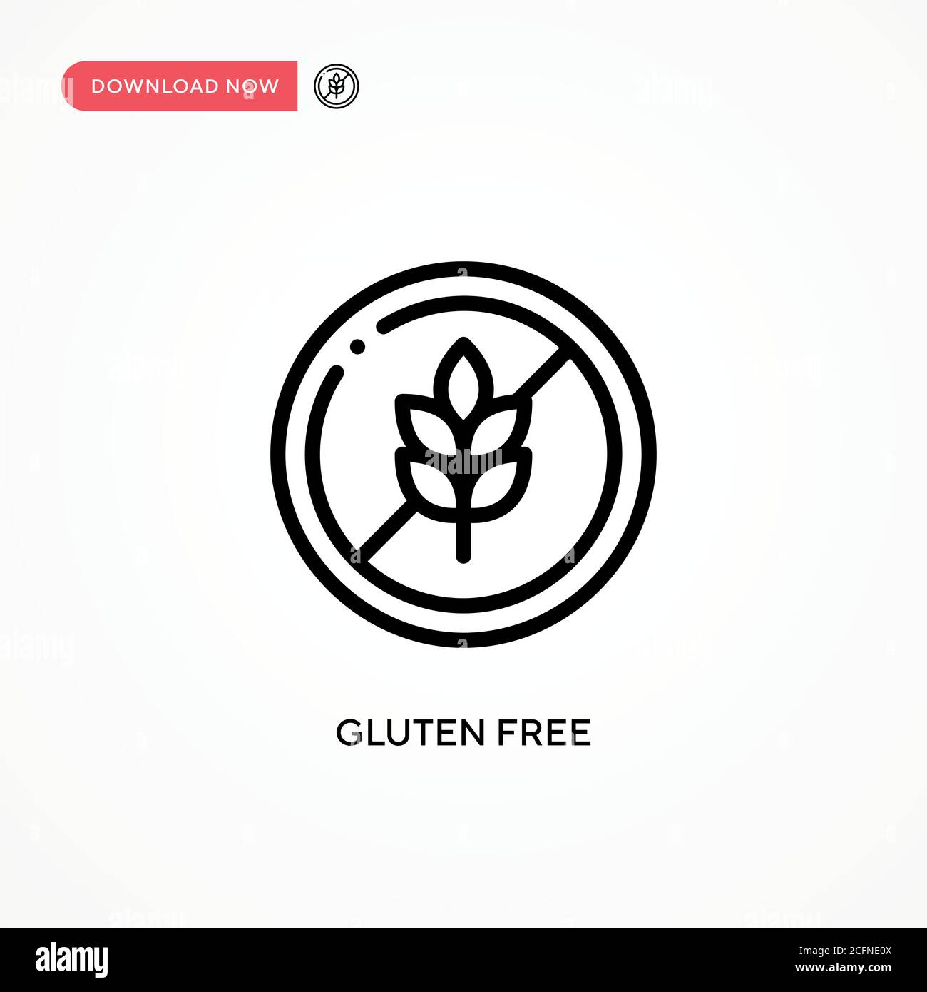 Gluten free vector icon. Modern, simple flat vector illustration for ...