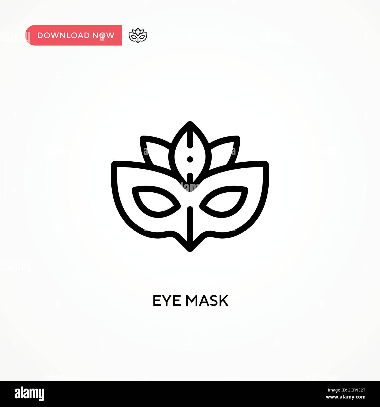 Eye mask vector icon. Modern, simple flat vector illustration for web ...