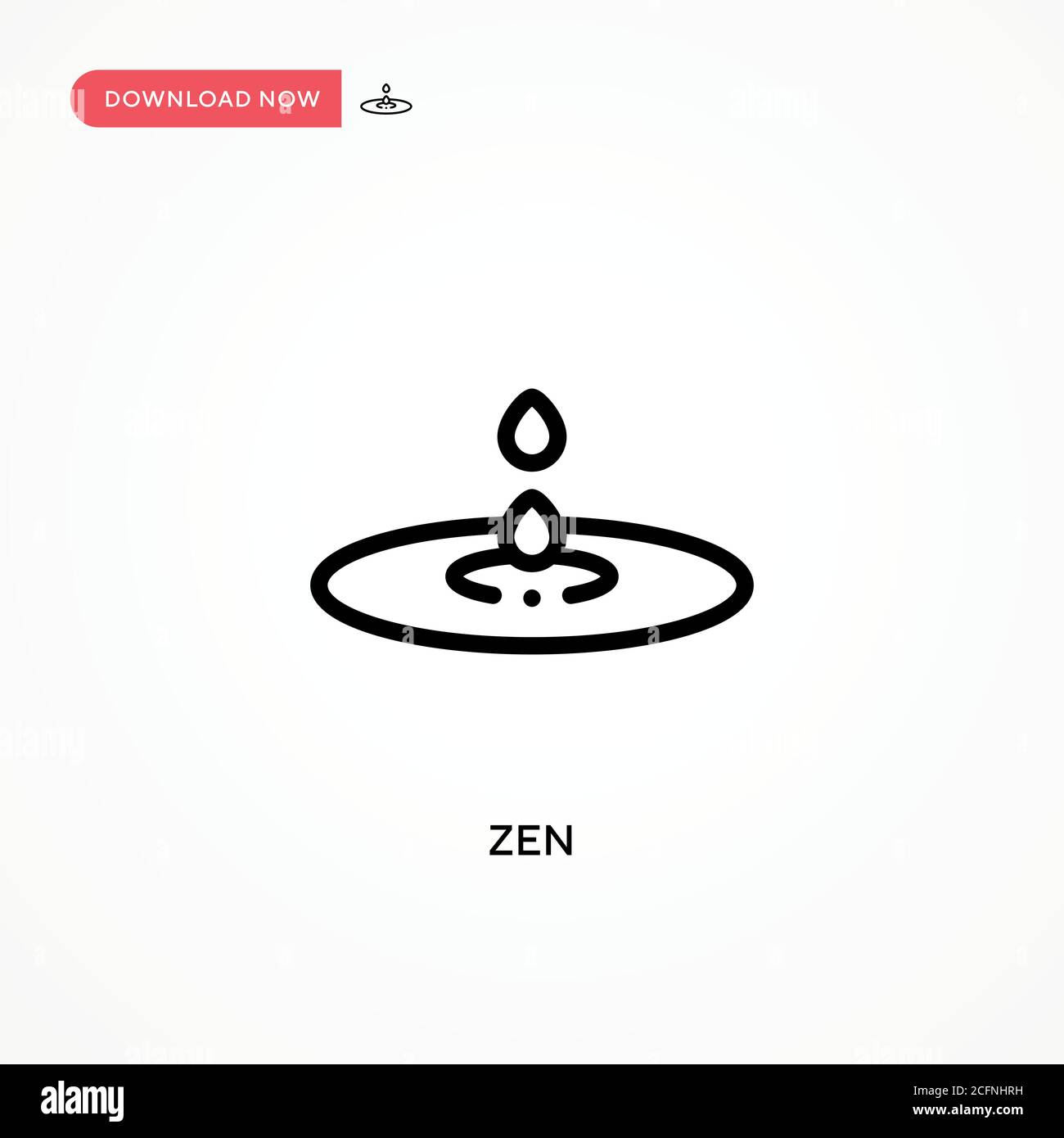 Zen vector icon. Modern, simple flat vector illustration for web site or mobile app Stock Vector