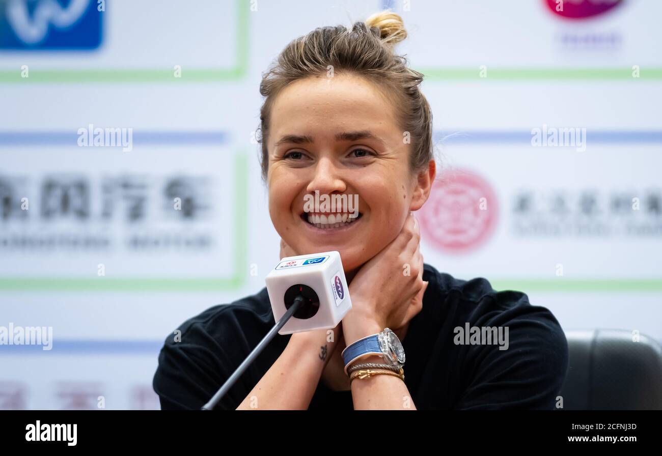 Elina Svitolina of the Ukraine during the All Access Hour at the 2019
