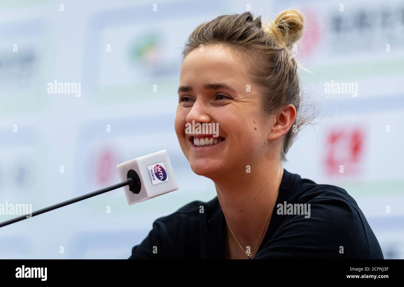 Elina Svitolina of the Ukraine during the All Access Hour at the 2019