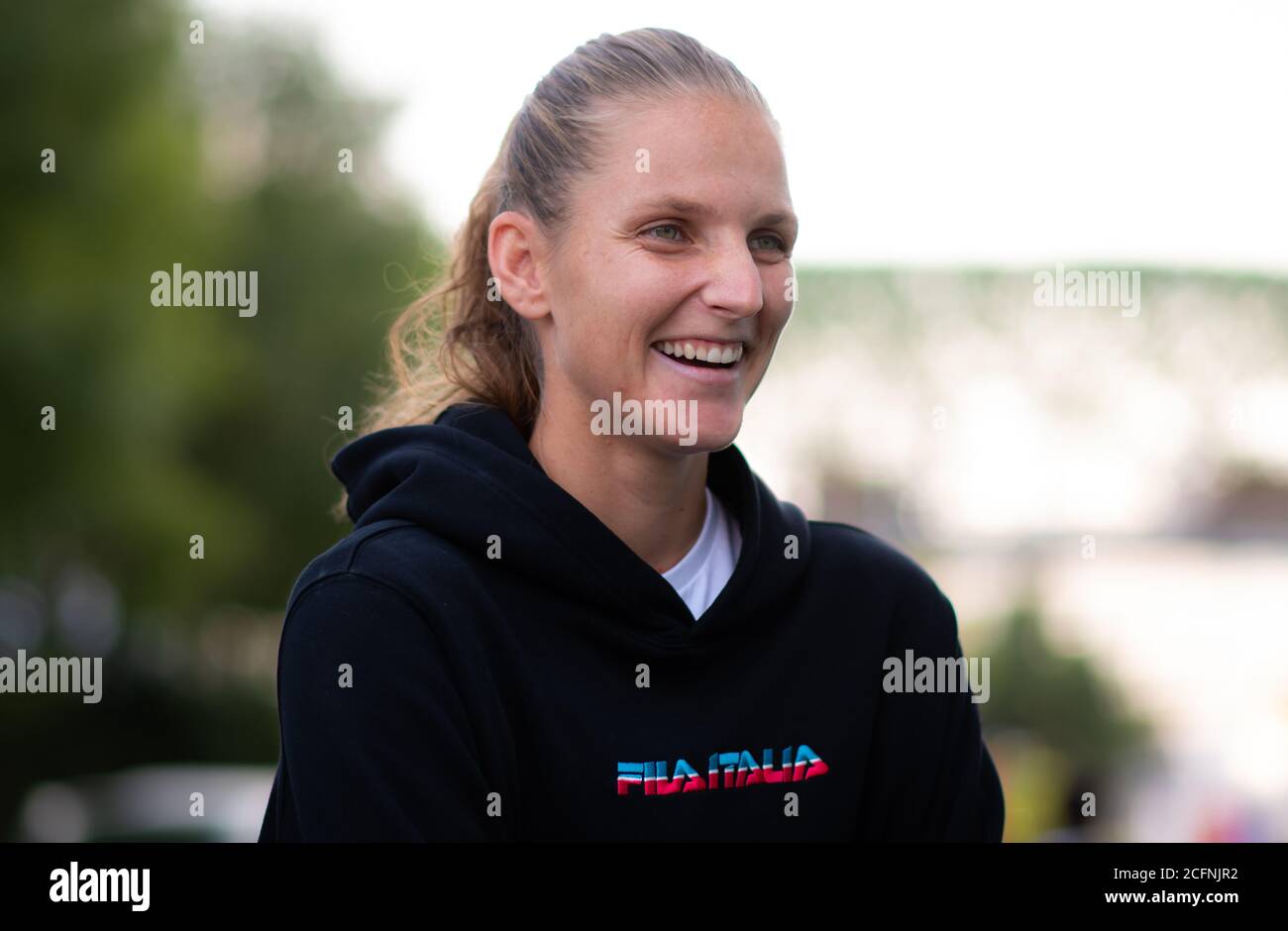 Karolina Pliskova of the Czech Republic during All Access Hour at the