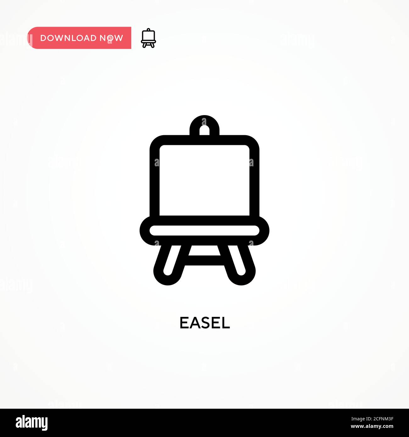 Easel vector icon. Modern, simple flat vector illustration for web site ...