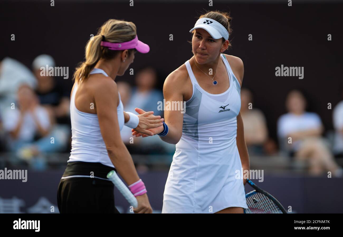 Kveta Peschke of the Czech Republic & Nicole Melichar of the United