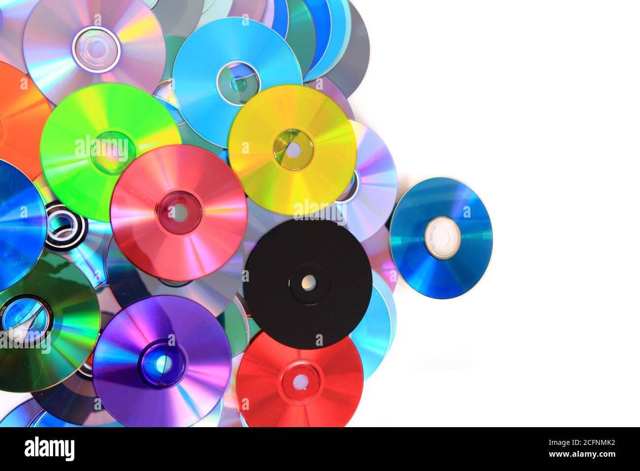 CD and DVD data as nice color  background Stock Photo