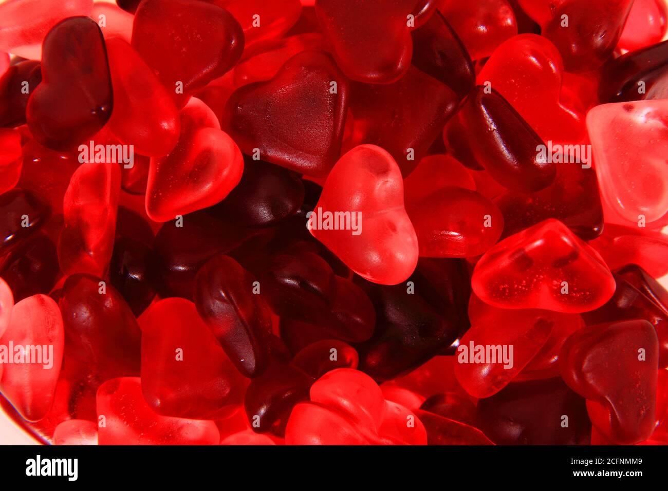 red jelly candy hearts isolated as valentine background Stock Photo Alamy
