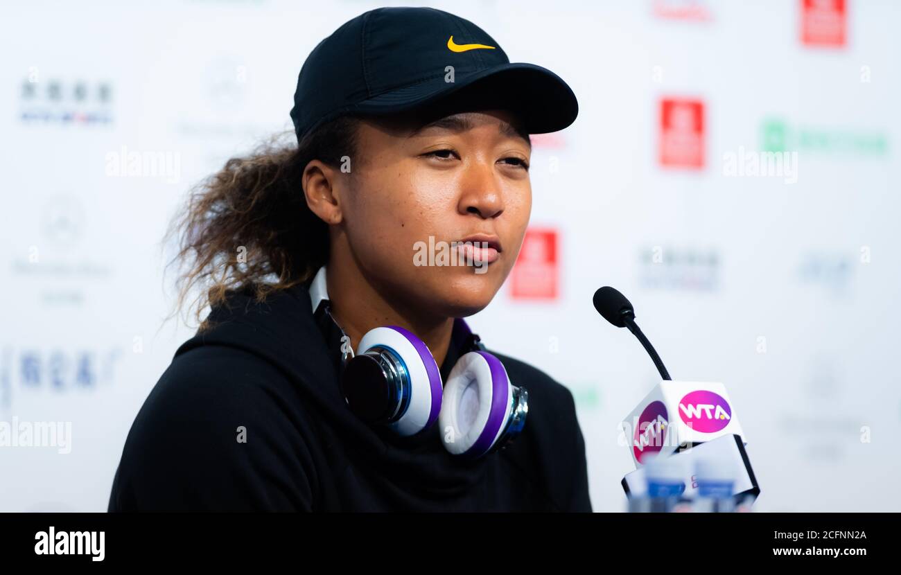 Naomi Osaka of Japan during All Access Hour at the 2019 China Open