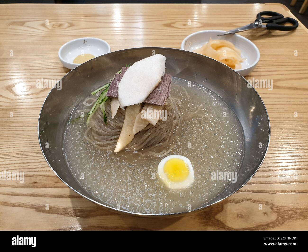 Pyongyang Naengmyeon, Korean noodle dish of noodles made from buckwheat