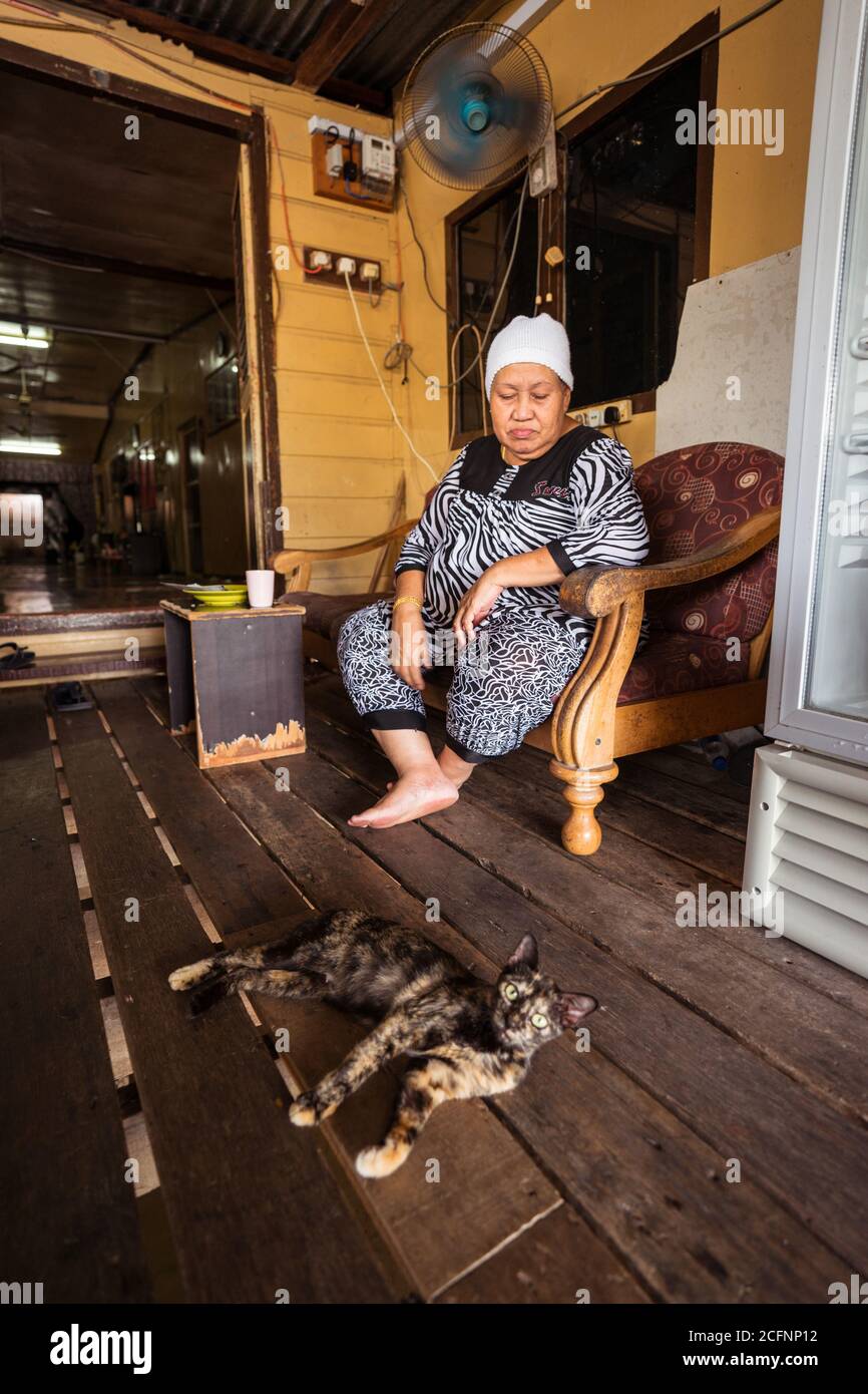 Bandar Seri Begawan / Brunei January 16, 2019 old Muslim woman