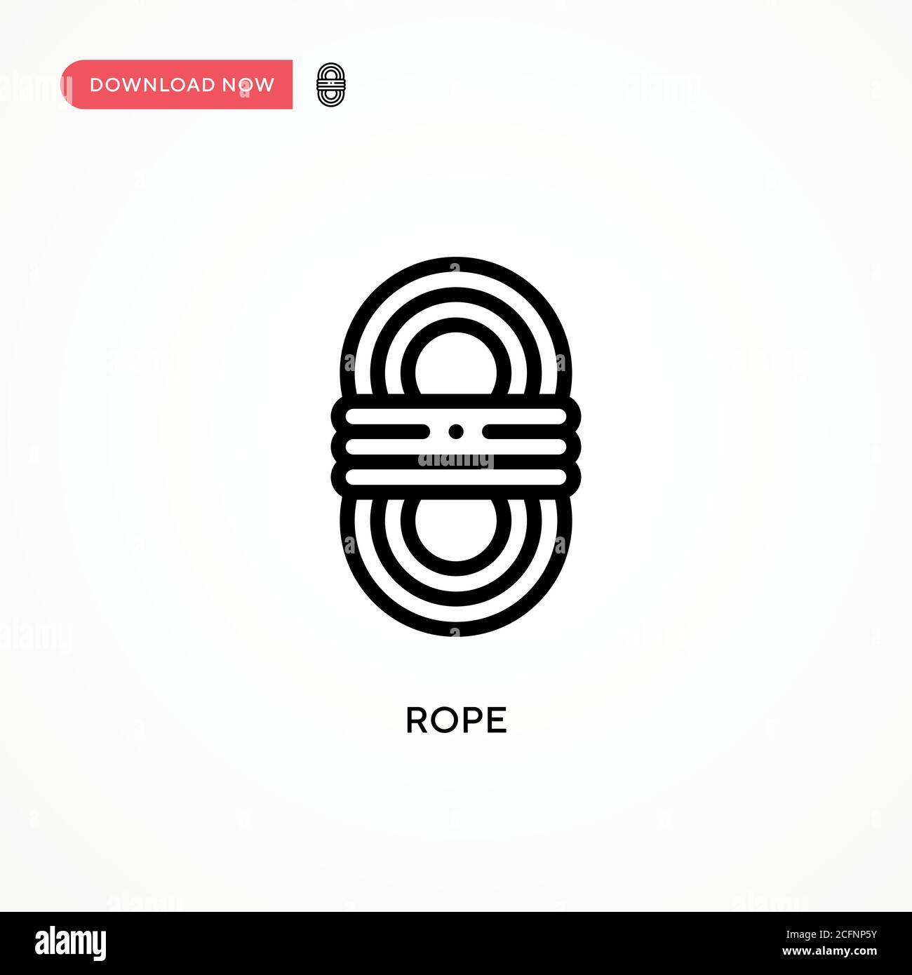 Rope vector icon. Modern, simple flat vector illustration for web site ...