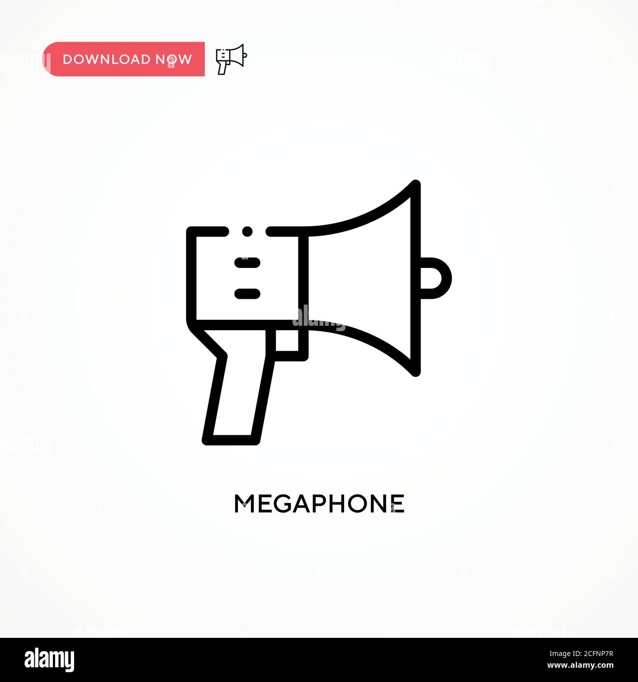 Megaphone vector icon. Modern, simple flat vector illustration for web ...
