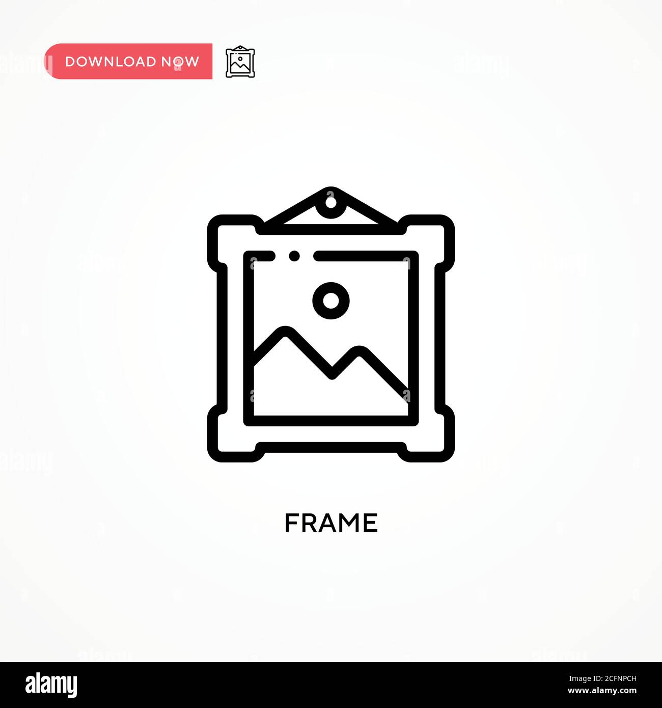 Frame vector icon. Modern, simple flat vector illustration for web site ...