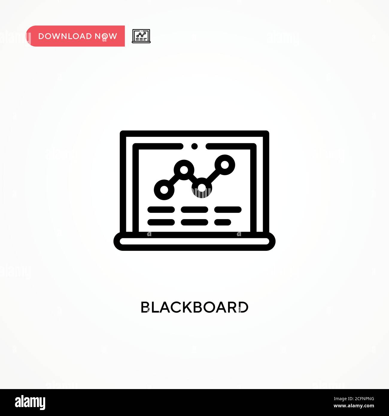 Blackboard vector icon. Modern, simple flat vector illustration for web site or mobile app Stock Vector