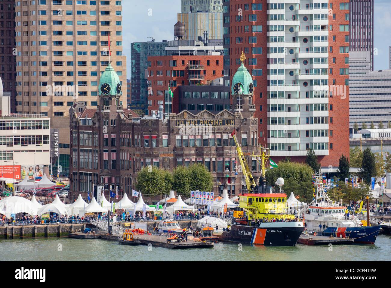 The Netherlands, Rotterdam, Wereld Haven Dagen, World Port Days. Hotel New York. Stock Photo