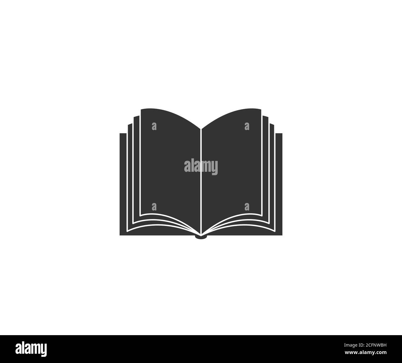 Open Book with Ruffled Pages Icon Editable Vector in Black Color Stock  Photo - Illustration of ruffled, editable: 124909766