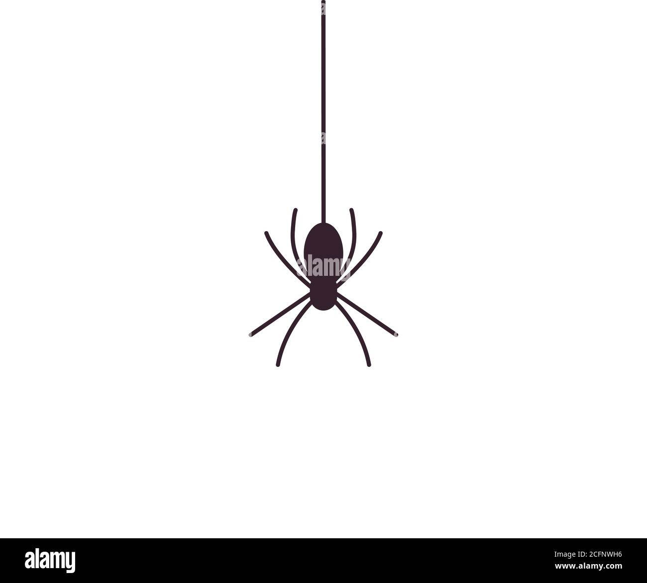 Halloween, monster, spider icon. Vector illustration, flat design. Stock Vector