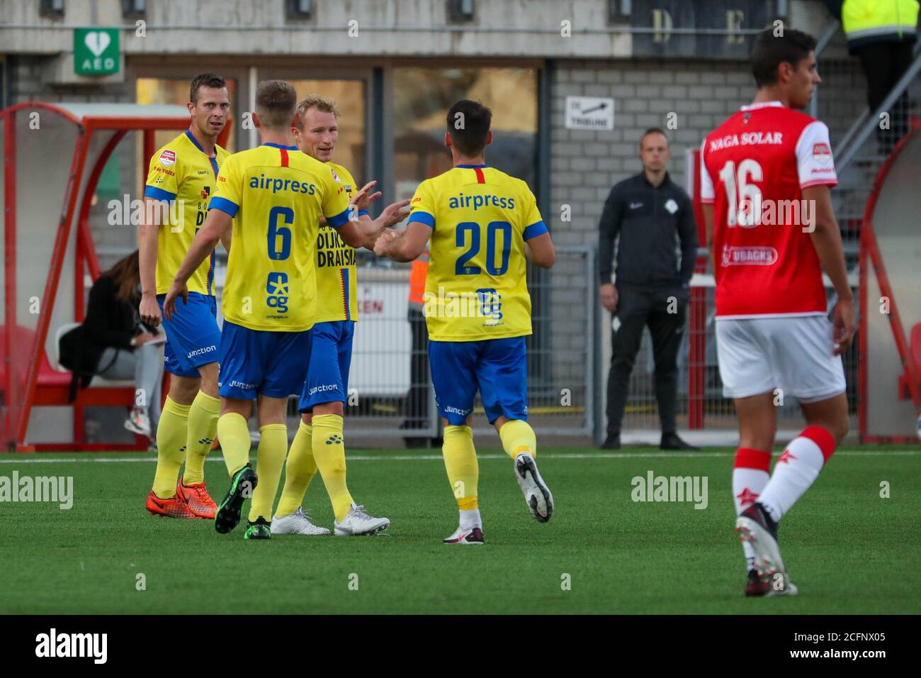Maastricht Netherlands September 7 Doke Schmidt Of Sc Cambuur Celebrating His Goal During The Keukenkampioen Division Match Between Mvv And Sc Ca Stock Photo Alamy