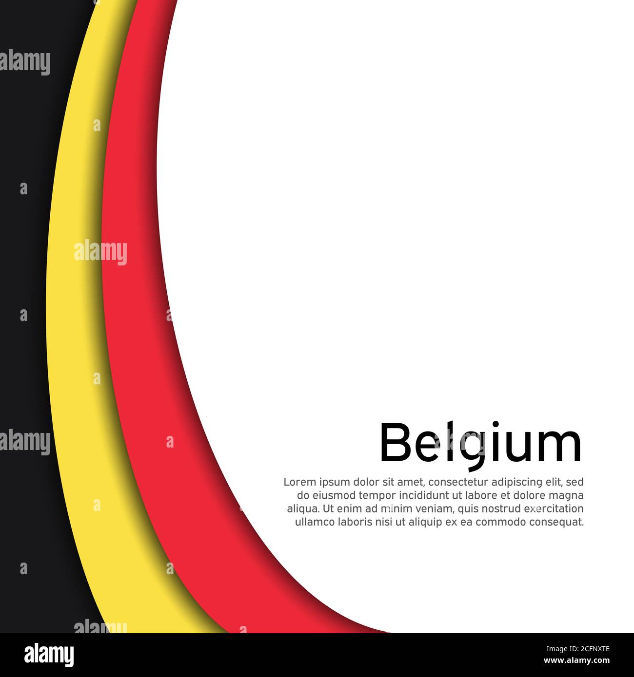 Abstract waving belgium flag. Creative background for belgium holidays ...