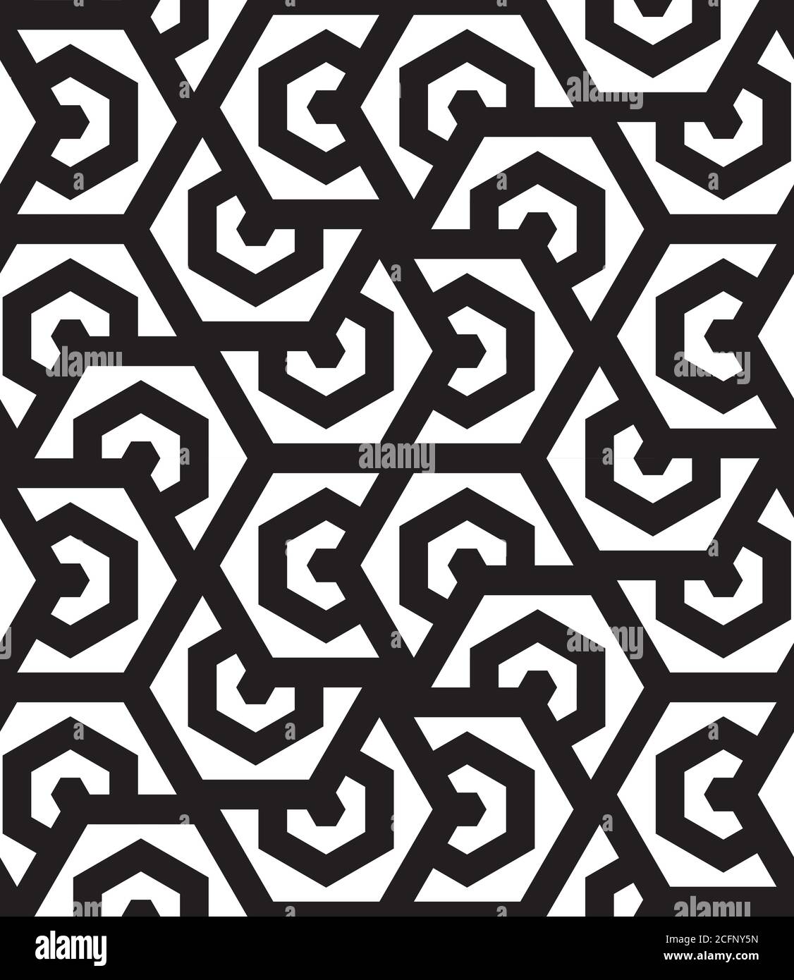 Black and White. Seamless Pattern. Abstract Psychedelic Art Background ...