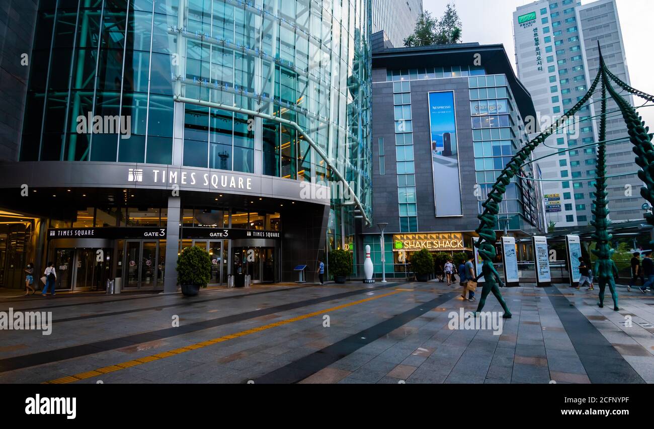 Times Square Shopping Mall in the Yeongdeungpo District of Seoul, South Korea. Stock Photo