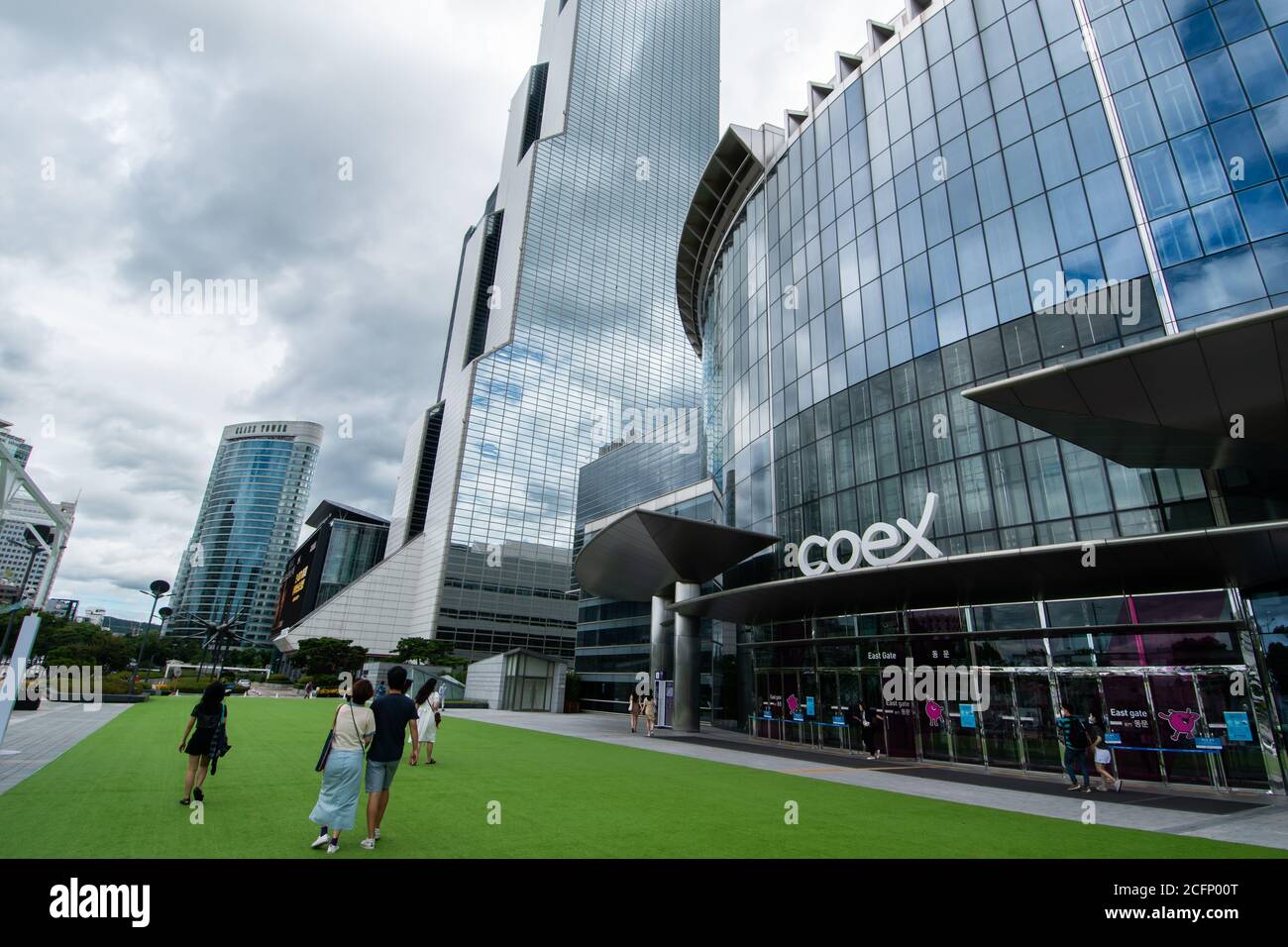 COEX Starfield Mall from the Gangnam District of Seoul, South Korea. Stock Photo