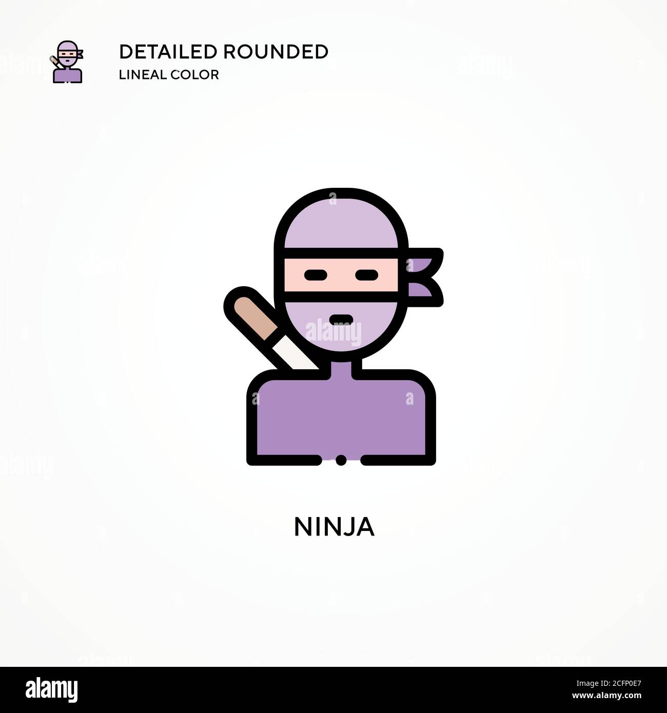 Ninja vector icon. Modern vector illustration concepts. Easy to edit ...