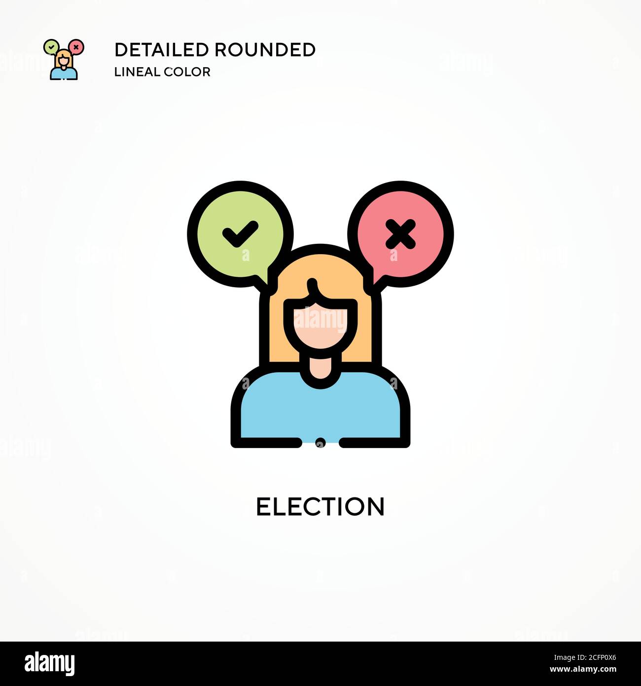 Election vector icon. Modern vector illustration concepts. Easy to edit ...