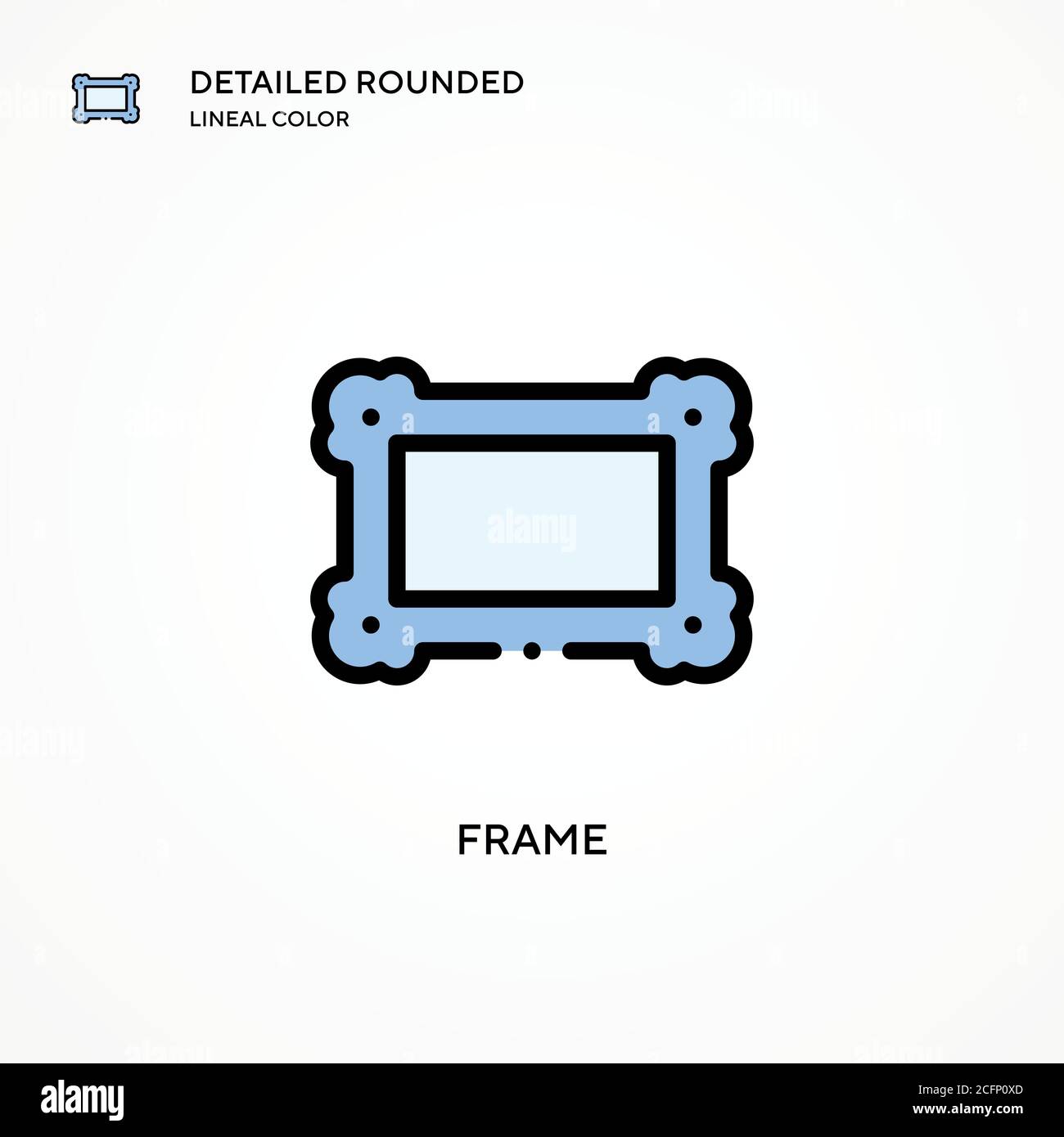 Frame vector icon. Modern vector illustration concepts. Easy to edit ...
