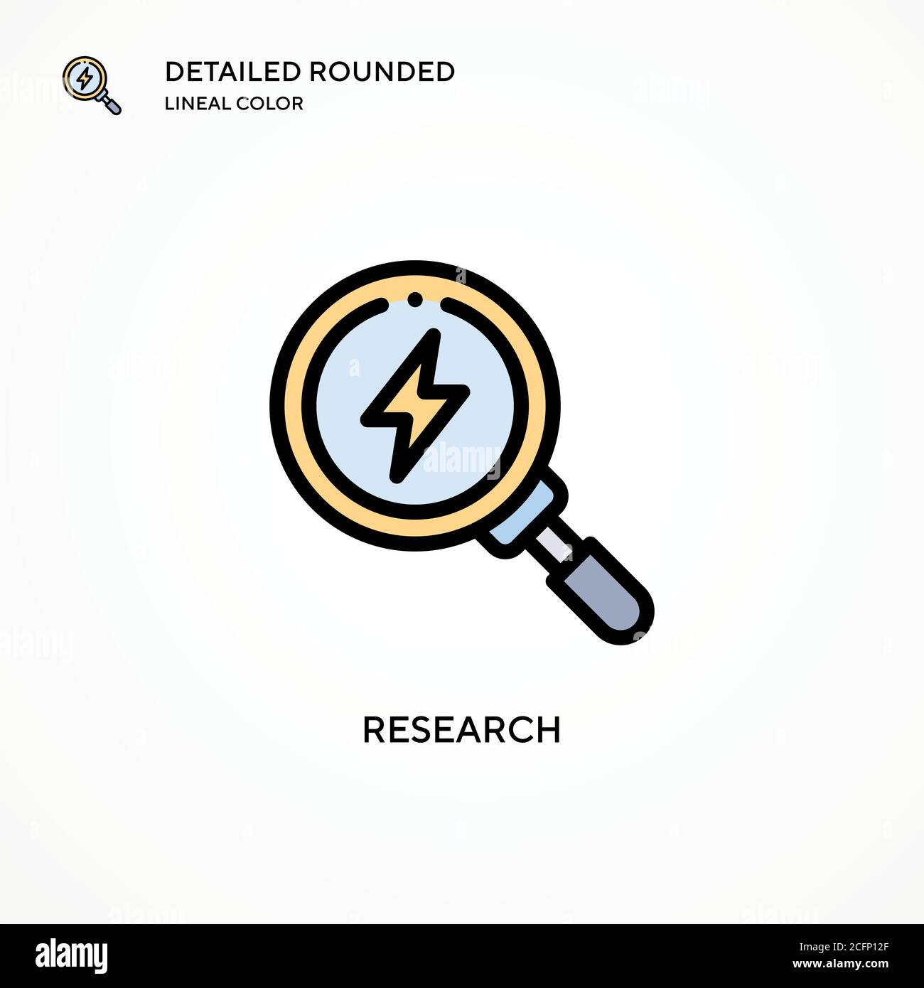 Research vector icon. Modern vector illustration concepts. Easy to edit ...