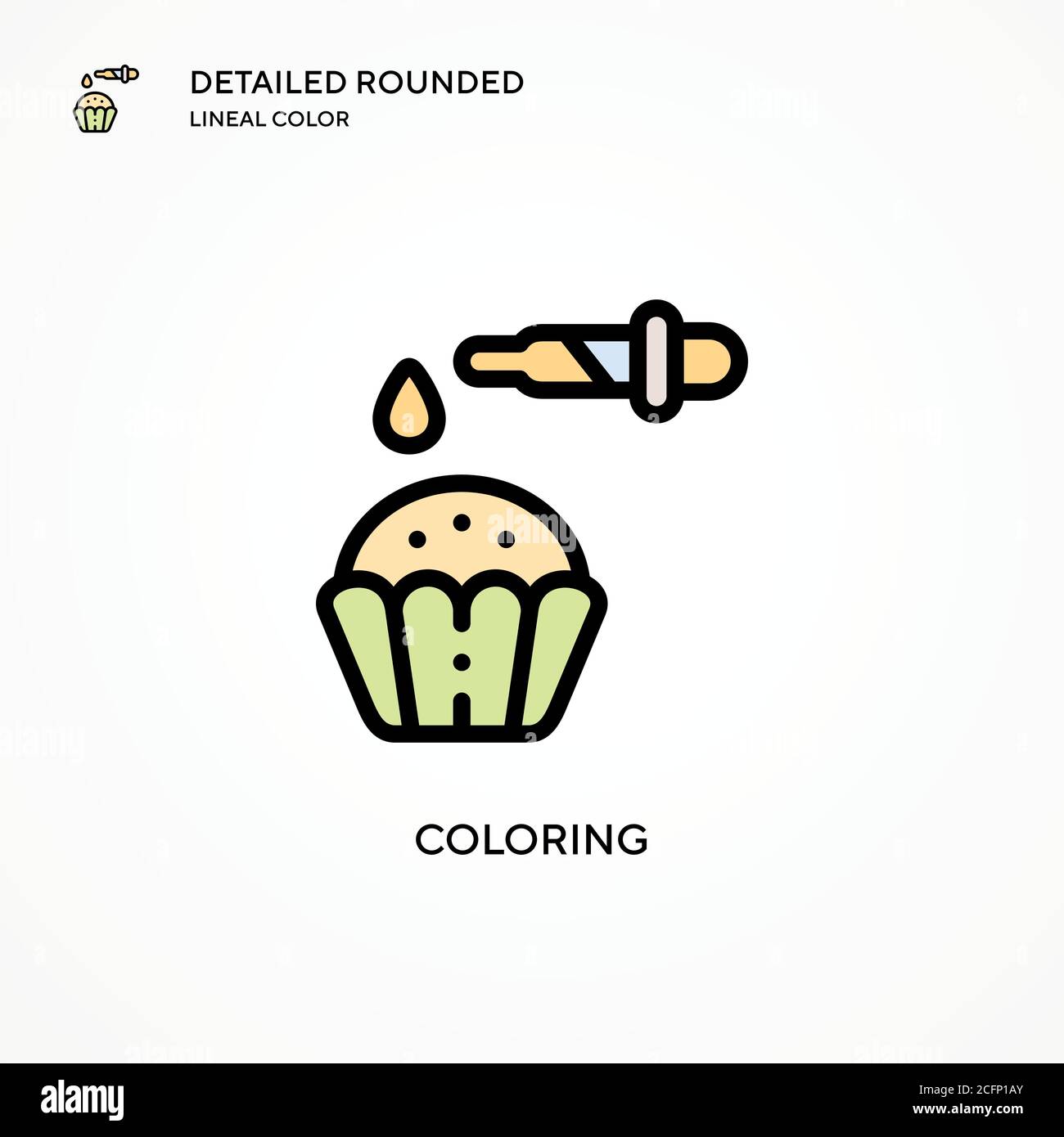 Coloring vector icon. Modern vector illustration concepts. Easy to edit ...