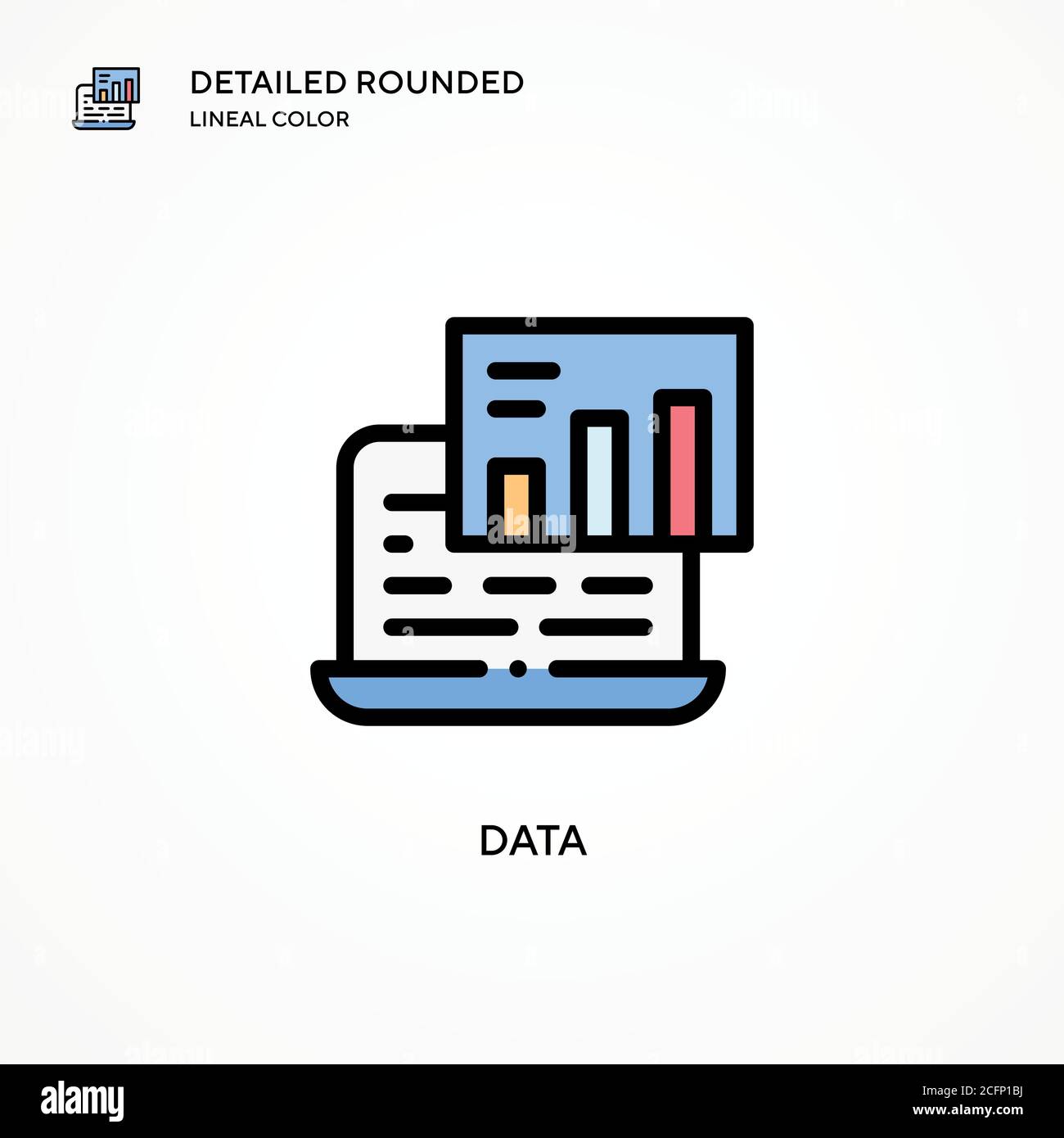 Data vector icon. Modern vector illustration concepts. Easy to edit and ...