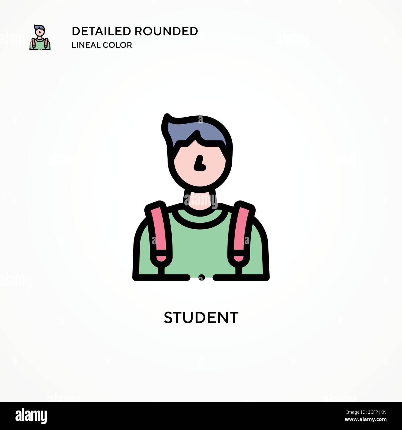 Student vector icon. Modern vector illustration concepts. Easy to edit ...