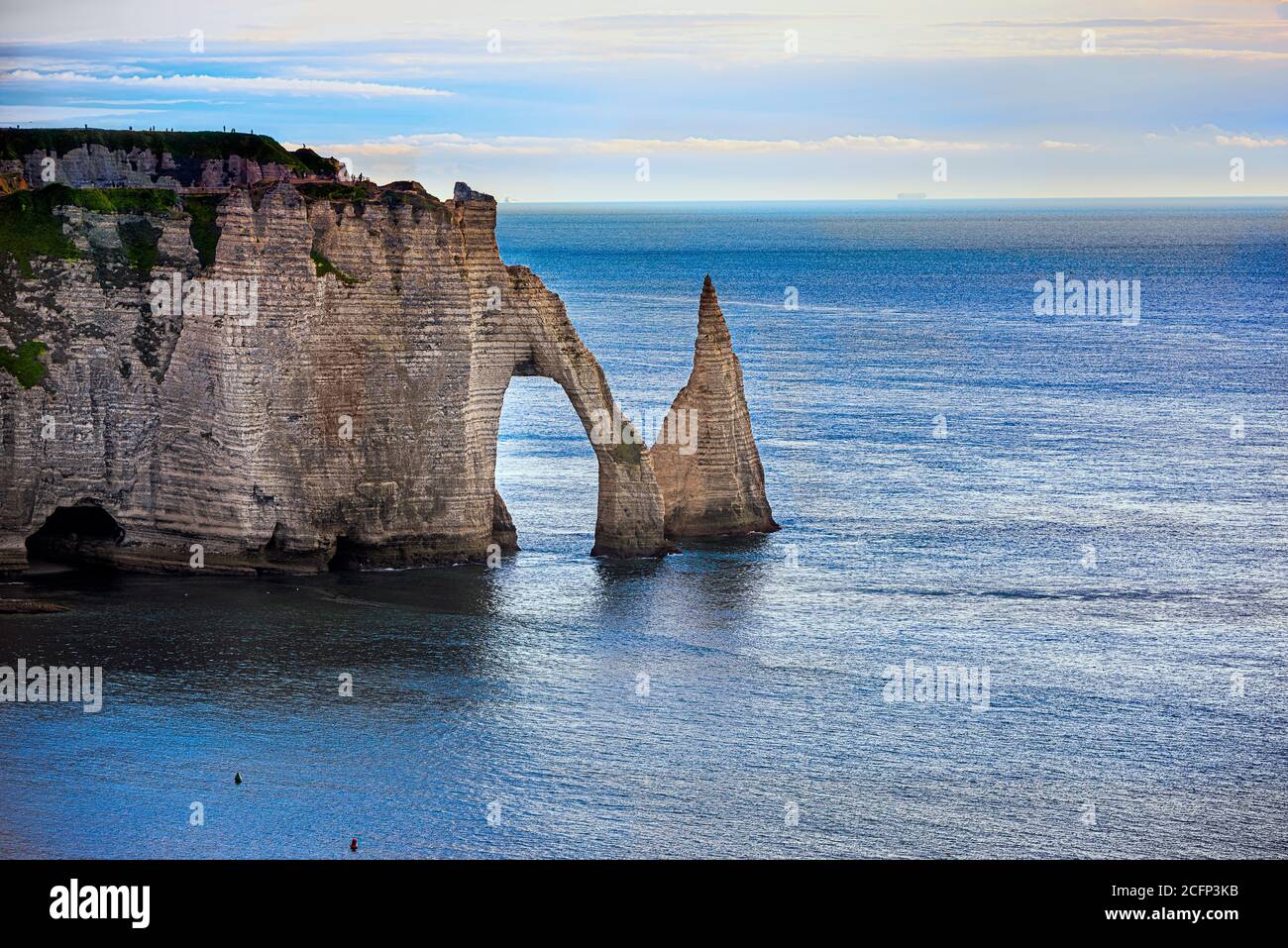 Famous cliffs of Etretat, Normandy, france Stock Photo Alamy