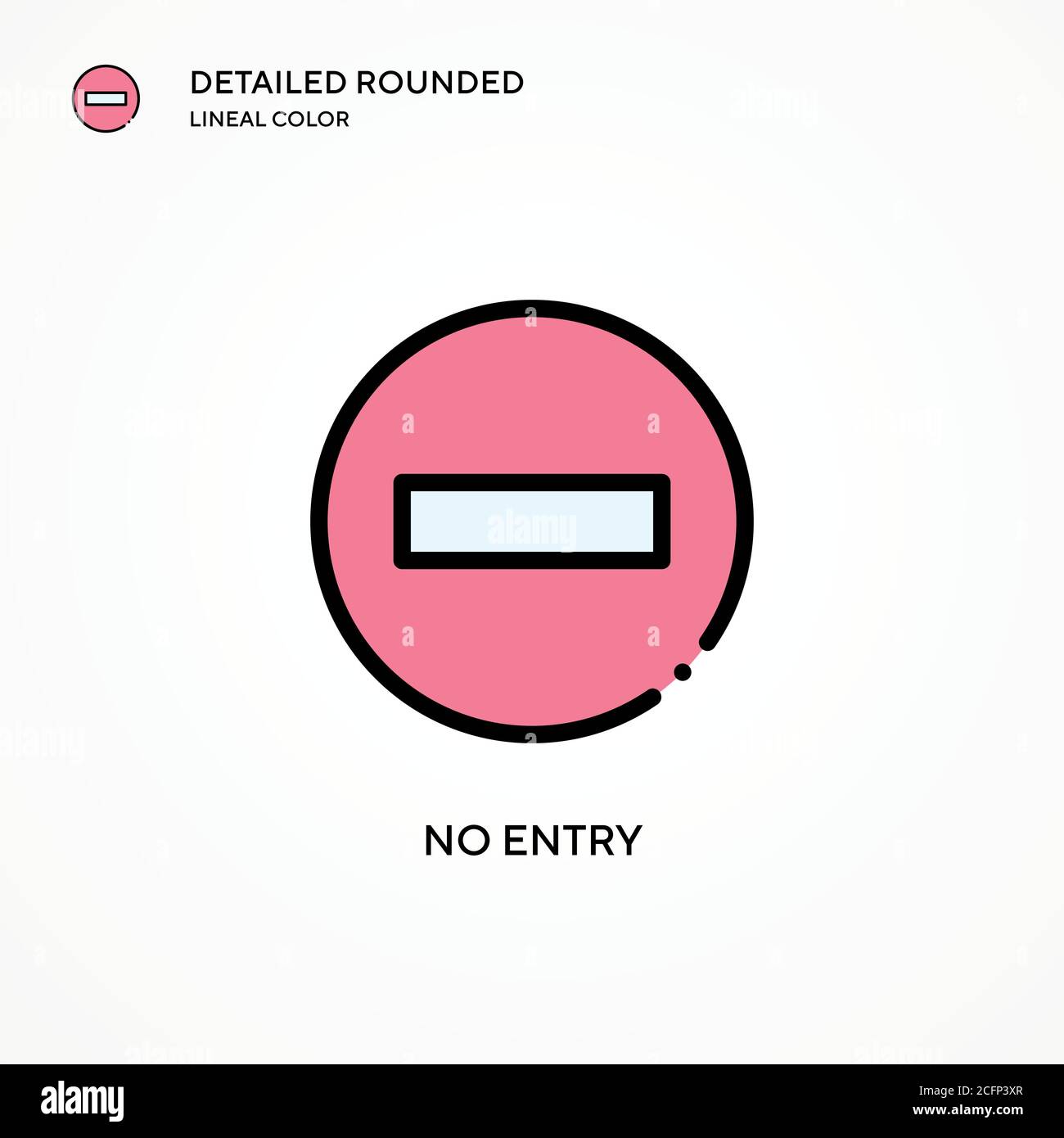 No entry vector icon. Modern vector illustration concepts. Easy to edit ...