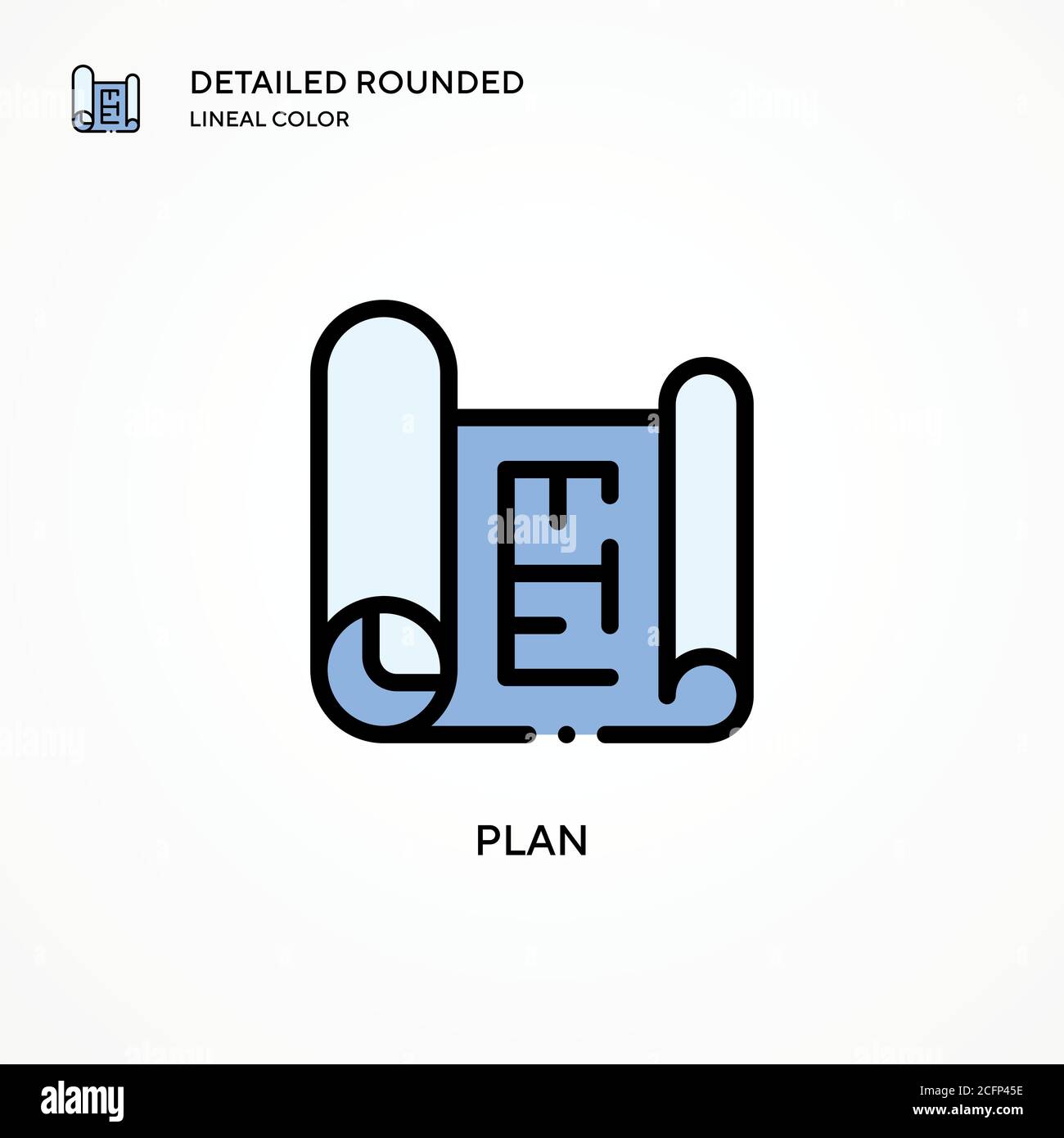 Plan vector icon. Modern vector illustration concepts. Easy to edit and ...