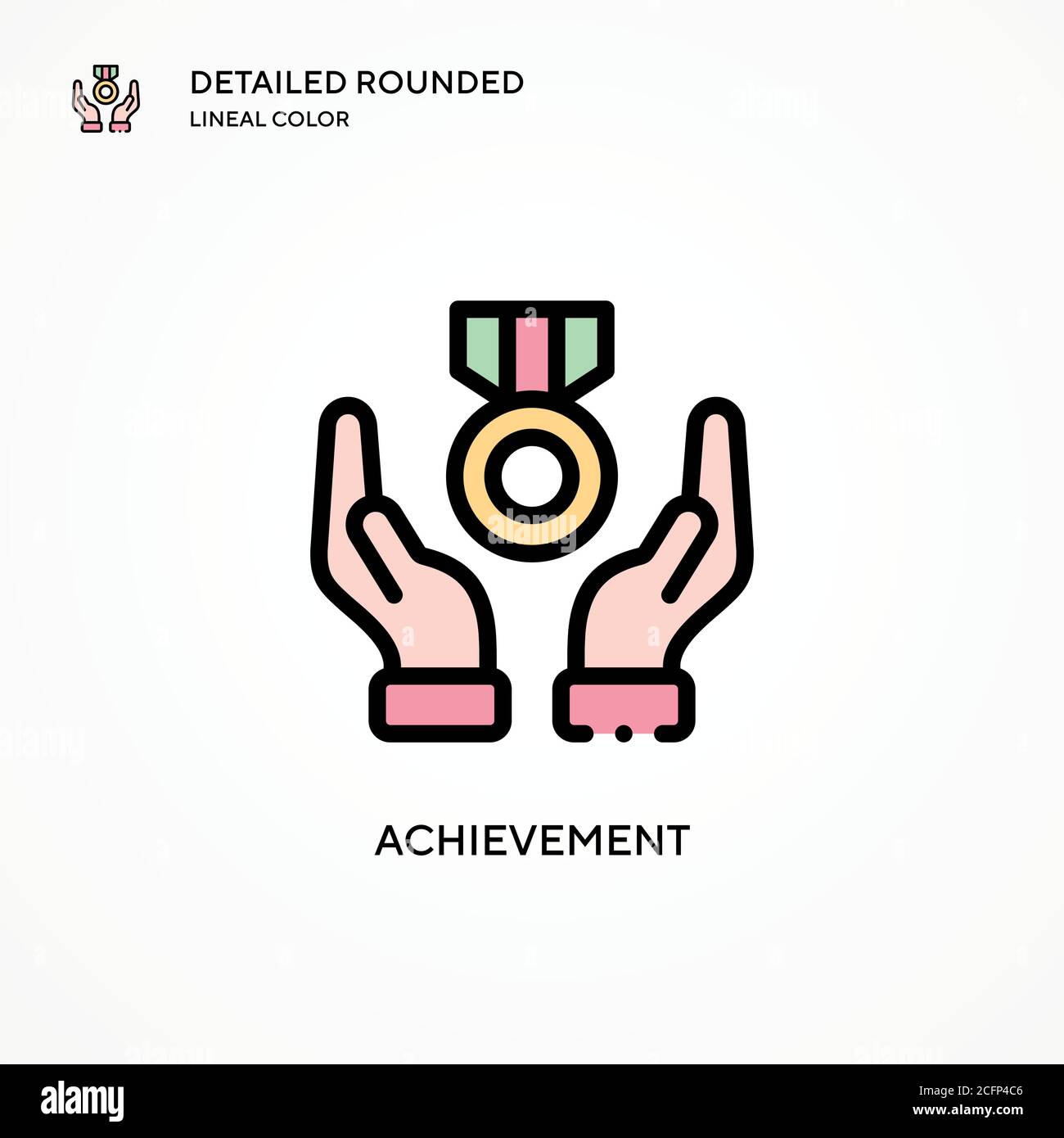Achievement vector icon. Modern vector illustration concepts. Easy to ...