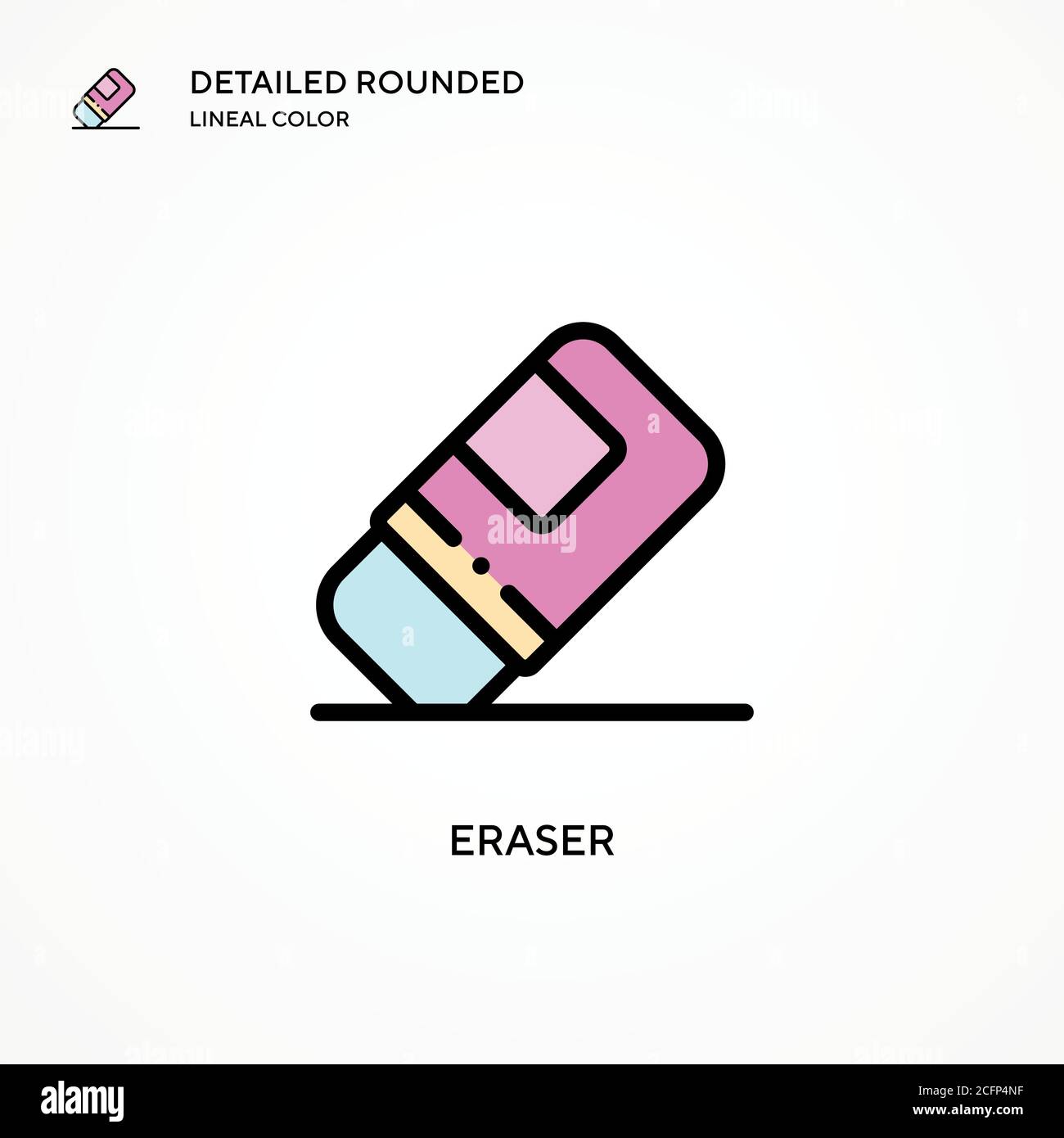 Eraser vector icon. Modern vector illustration concepts. Easy to edit ...