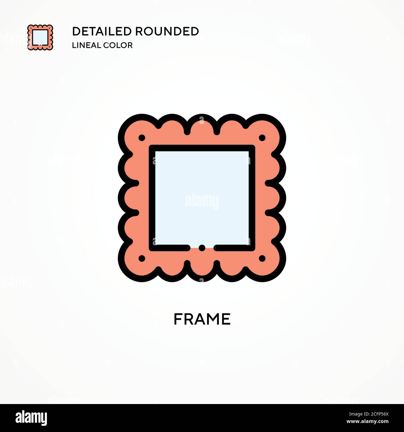Frame vector icon. Modern vector illustration concepts. Easy to edit ...