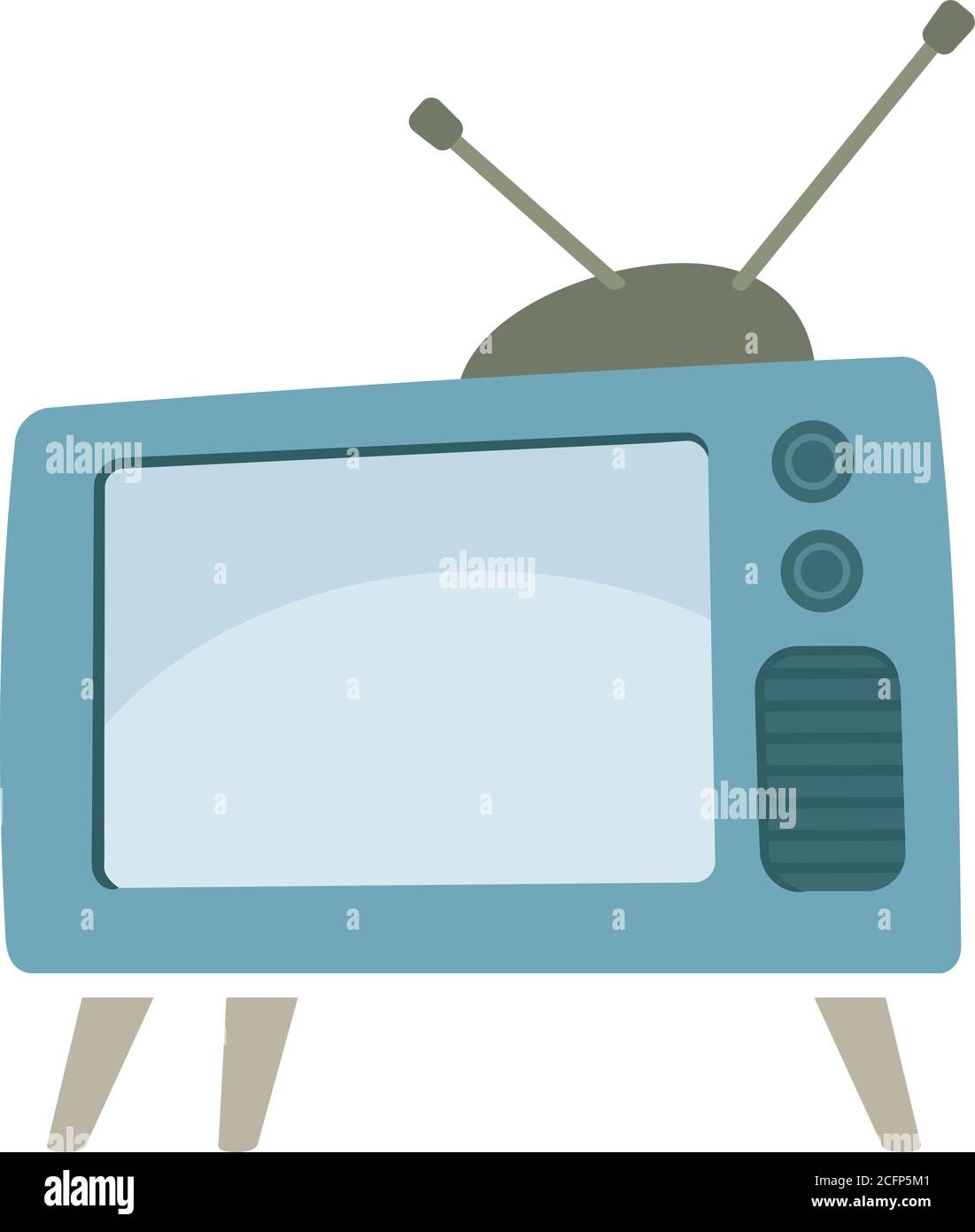 Retro style illustration of an old television Stock Vector Image & Art ...